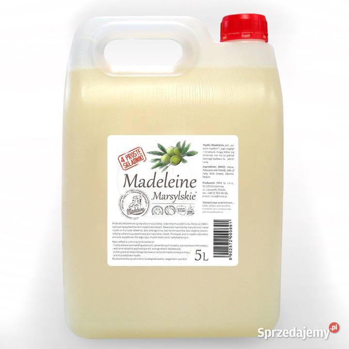 Mydło Madeleine Marsylskie w płynie naturalne 5L Warszawa
