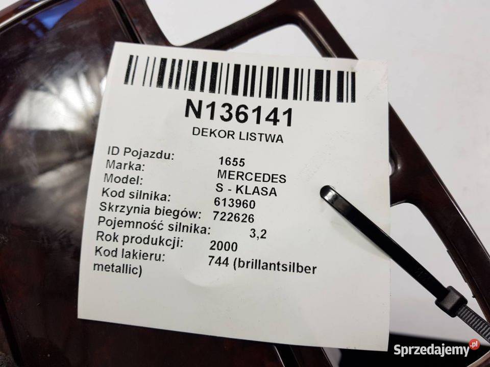 DEKOR LISTWA A2206800352 MERCEDES W220