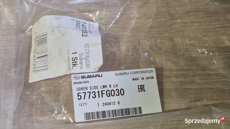 57731FG030 Mocowanie osłona zderzaka tylnego małopolskie Krzeszów