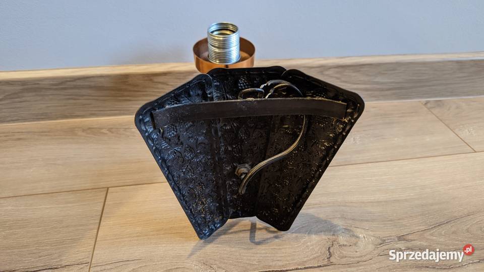 Kinkiet ręcznie robiony barwy miedzianej Łódź sprzedam