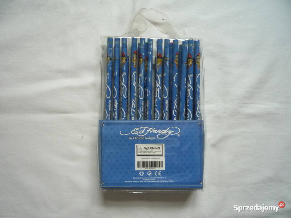 Kredki ołówkowe 24 kolory Ed Hardy Sygnowane Szczecin