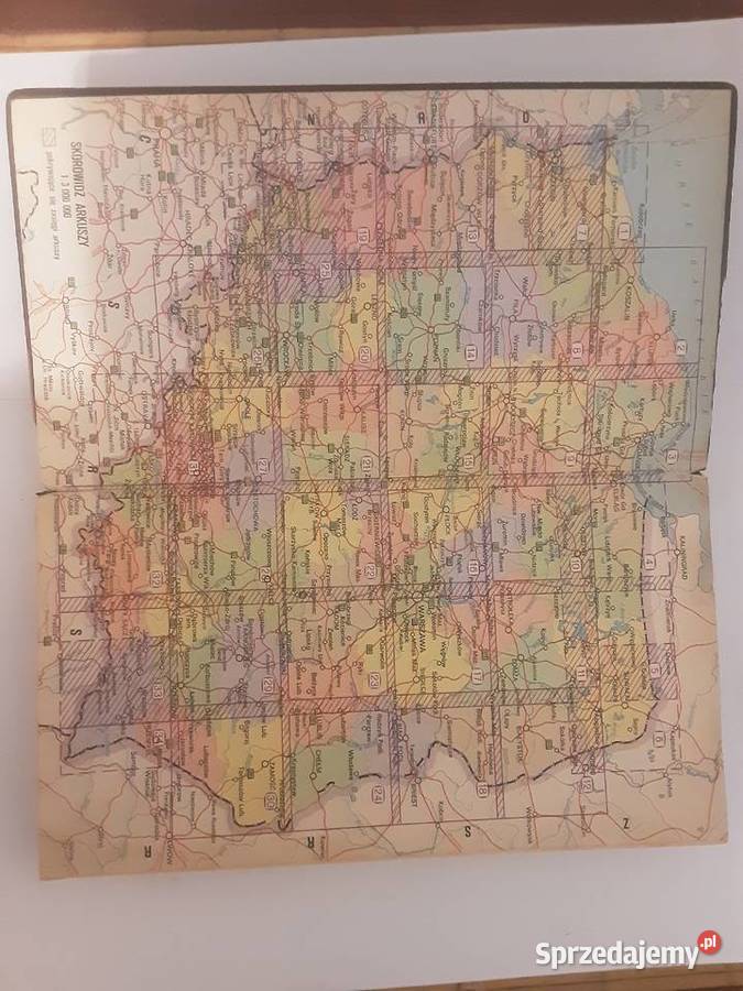 SAMOCHODOWY ATLAS POLSKI Z 1981 ROKU Antykwariat Szczecinek