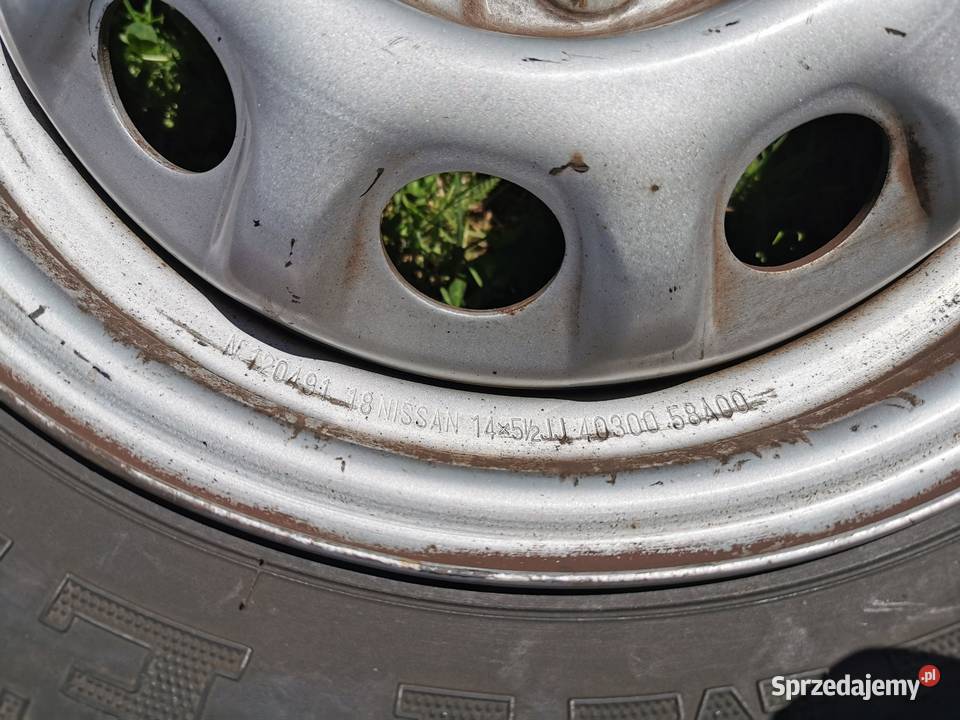 Koła 14 17565R14 4x100 Nissan ET45 lato 2 Zawiercie sprzedam