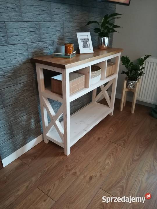 Konsola drewniana styl prowansalski Pozostałe Szadek sprzedam