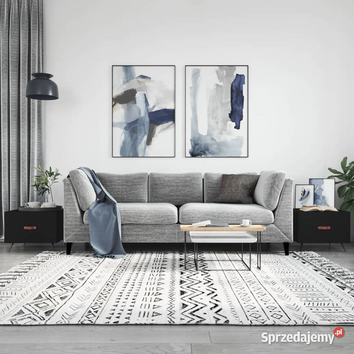 Stoliki kawowe 2 czarne 50x50x40 WM829335