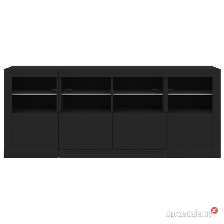Szafka z oświetleniem LED czarna 163x37x67 Warszawa sprzedam