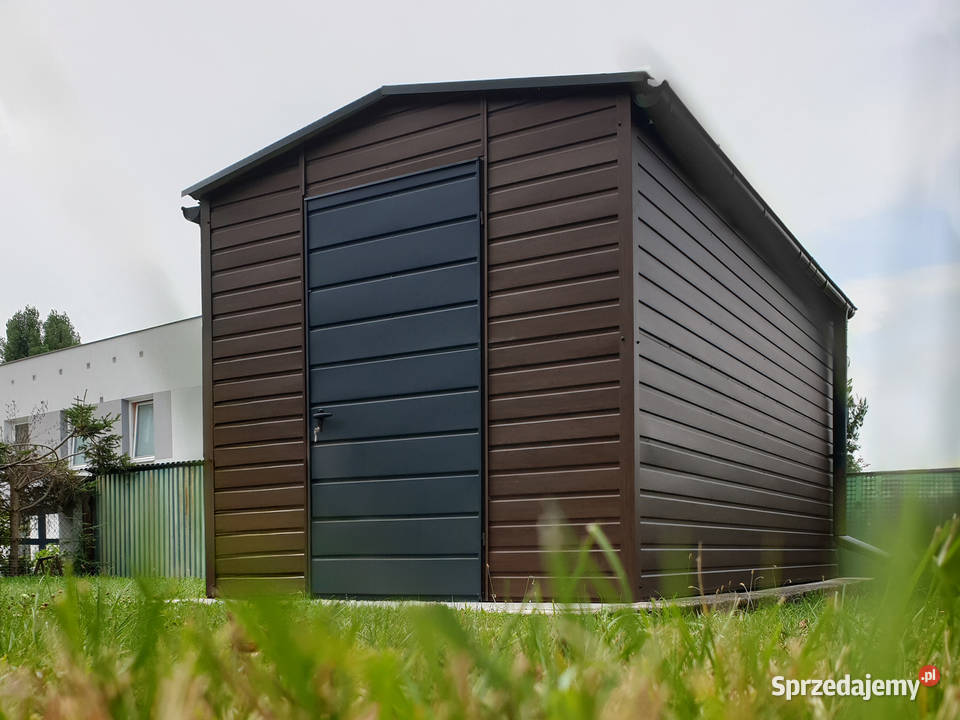 Domek ogrodowy 2545m orzech ciemny grafit matowy