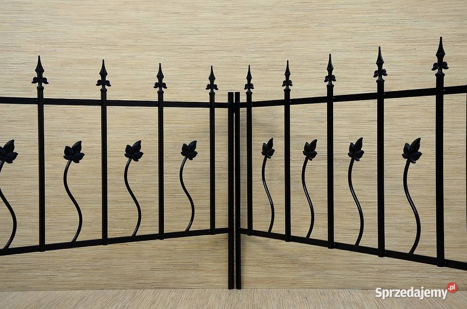 Płotek metalowy ogrodowy palisada 100 x 80 Siepraw