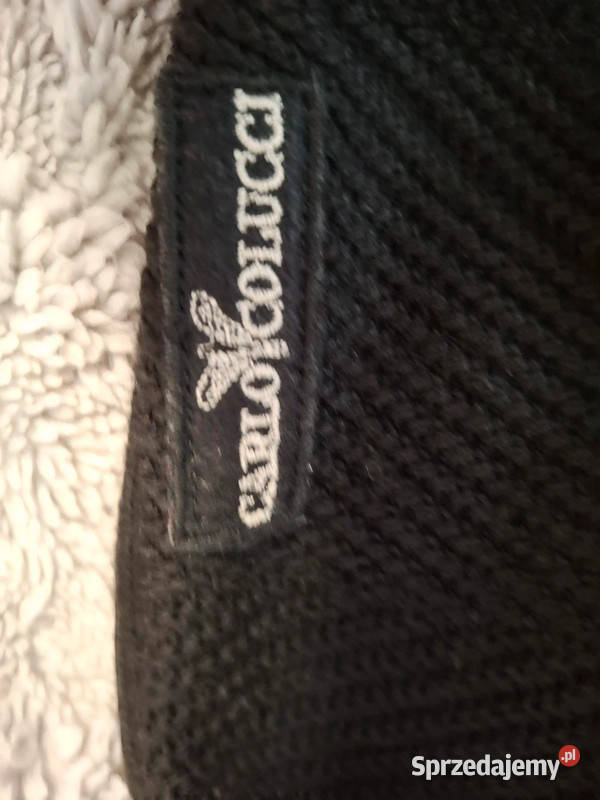 Sweter Carlo Colucci Vneck unikat vintage styl Swetry i golfy Moda i Styl Zielona Góra