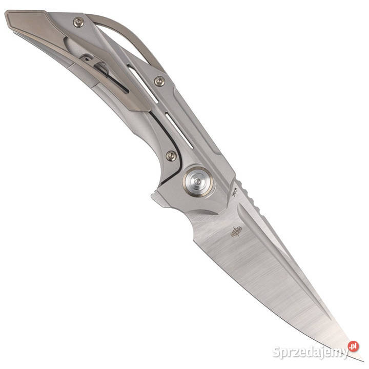 Nóż składany Bestech Vigil Gray Titanium Satin