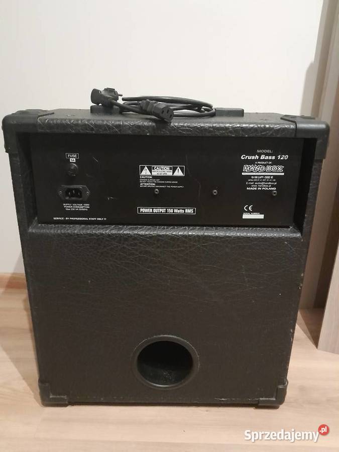 Wzmacniacz basowy crash bass 120 hand box Dębica