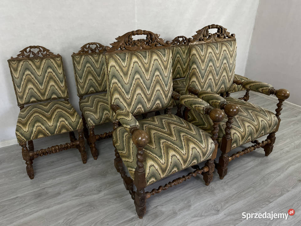 Antyczny Komplet Neorenesansowy z 1890 roku