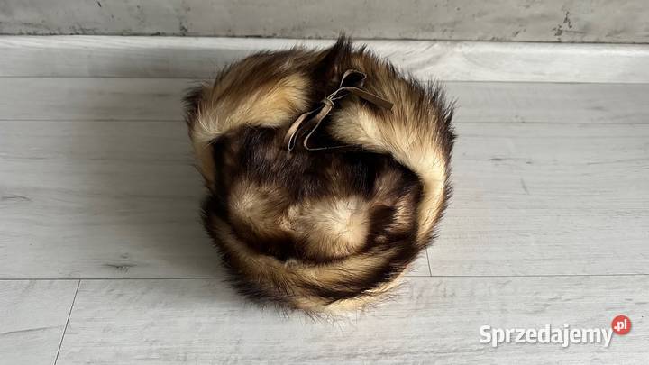 NOWA Czapka z futra tchórzofretki naturalne Uniseks Nakrycia głowy