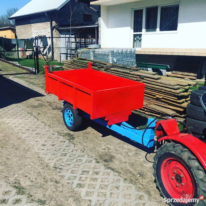 przyczepa przyczepka kiprowana do mini ciągnika Olkusz