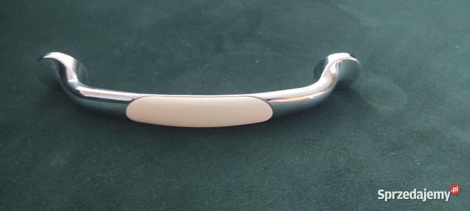 Uchwyt meblowy chrom z porcelaną 20 Uchwyty Rejowiec Fabryczny