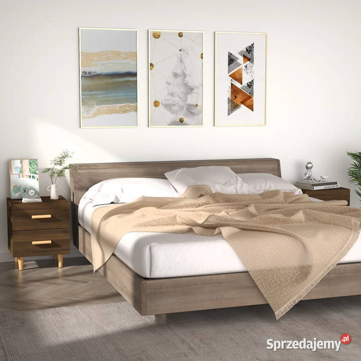 Szafki nocne 2 brązowy dąb 40x35x475 WM817290 mazowieckie Warszawa