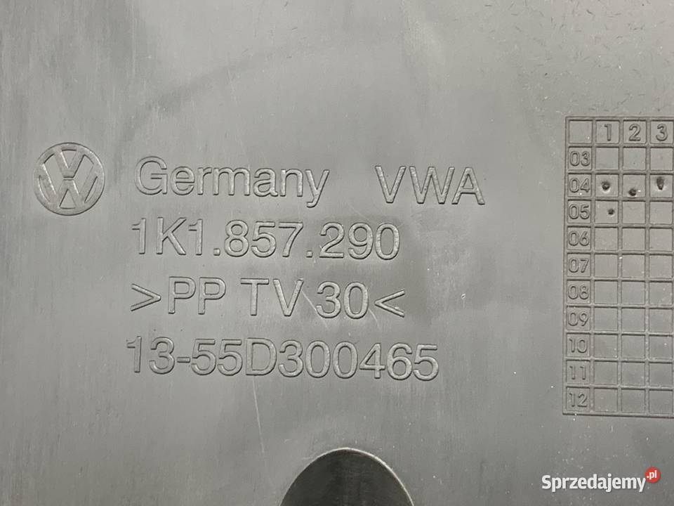 SCHOWEK PASAŻERA VW GOLF V Hatchback 0310