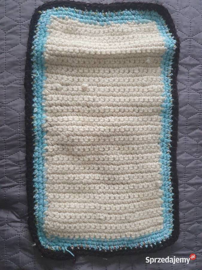 Ręcznie wykonana szydełkowa mata dywanik obrus Dom i Ogród Warszawa