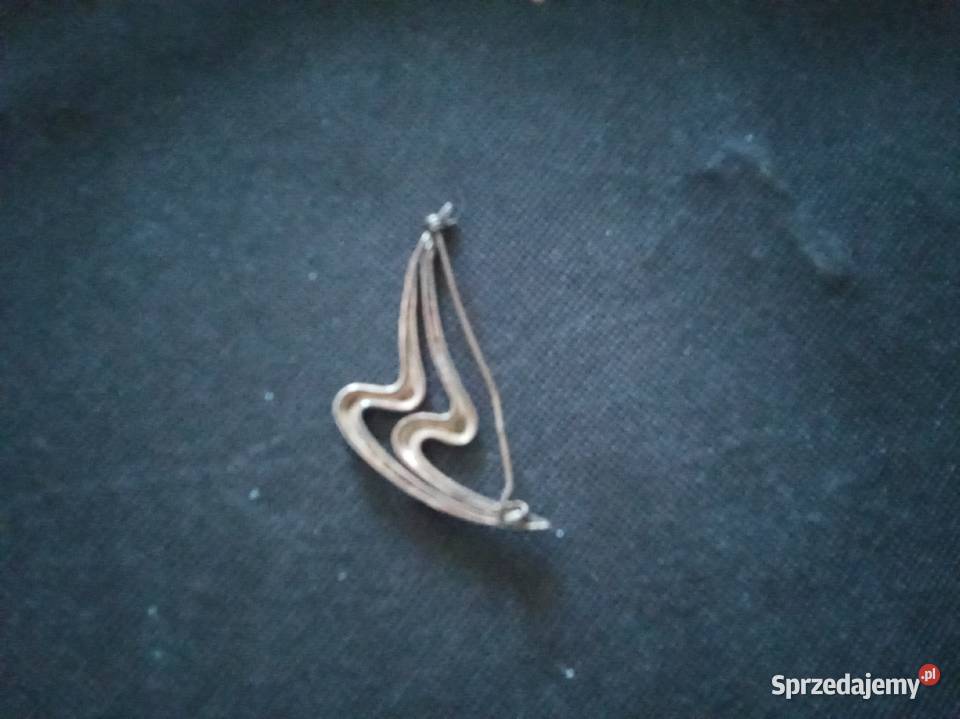 Srebrna broszka w secesyjnym stylu próba 925 srebro Warszawa
