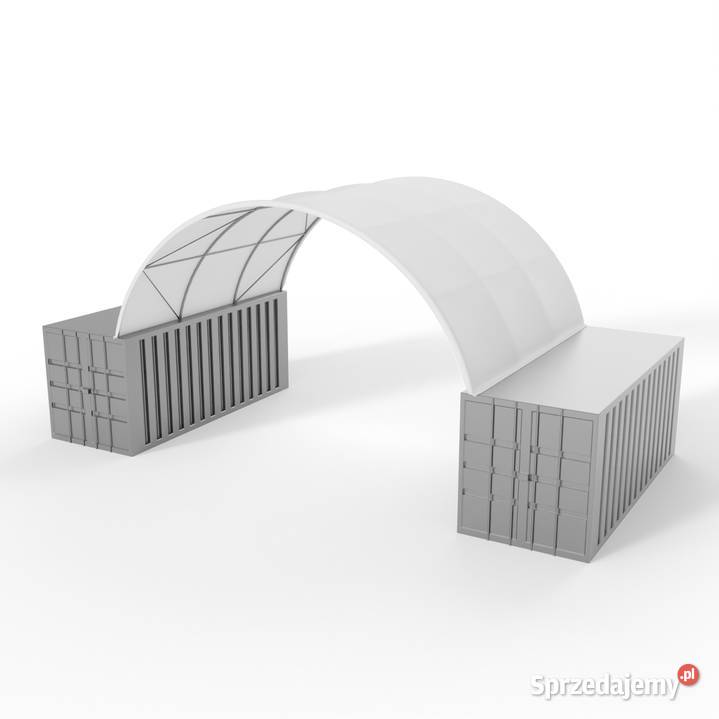 Zadaszenie kontenerowe 8x6m PVC 750gm2 Wrocław