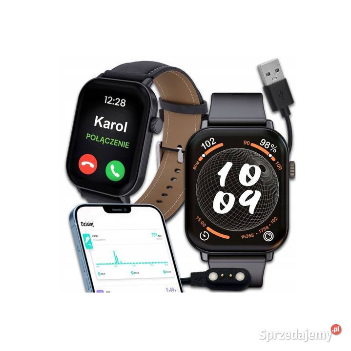 Smartwach Zegarek Menu Wodoodporny Sport Pomiary Białystok