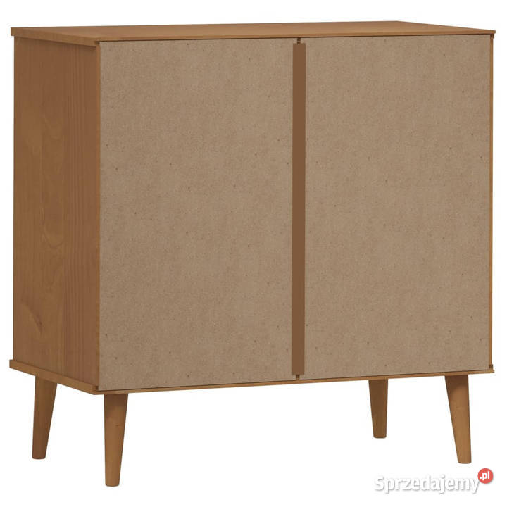 Komoda brązowa MOLDE 80x40x80 lite drewno Warszawa