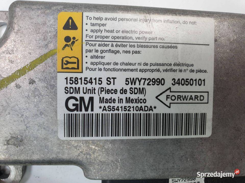 SENSOR AIRBAG CADILLAC SEVILLE STS 15815415ST Lipno