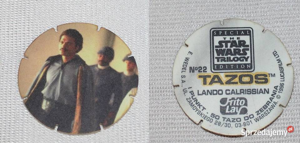 Tazos Star Wars Trilogy Special Edition lata 90 śląskie Chorzów