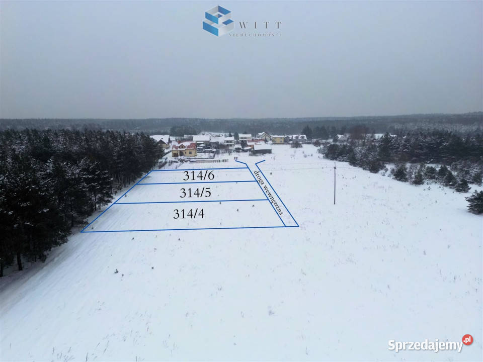 Działka 1000m2 Bryńsk warmińsko-mazurskie