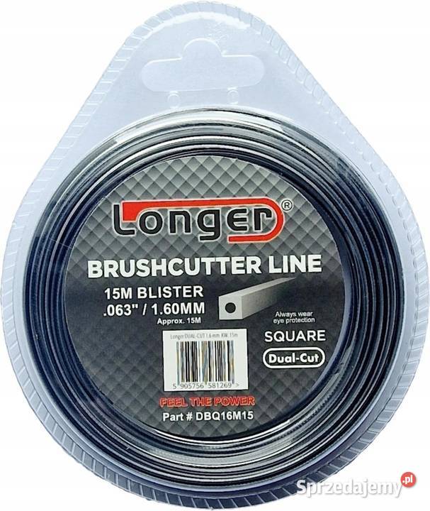 Żyłka Tnąca Longer DUAL CUT 16 mm 15 m Kwadrat Ostrołęka