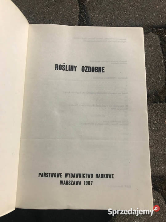 Rośliny ozdobne Grabowski skrypt PWN 1987 Kielce