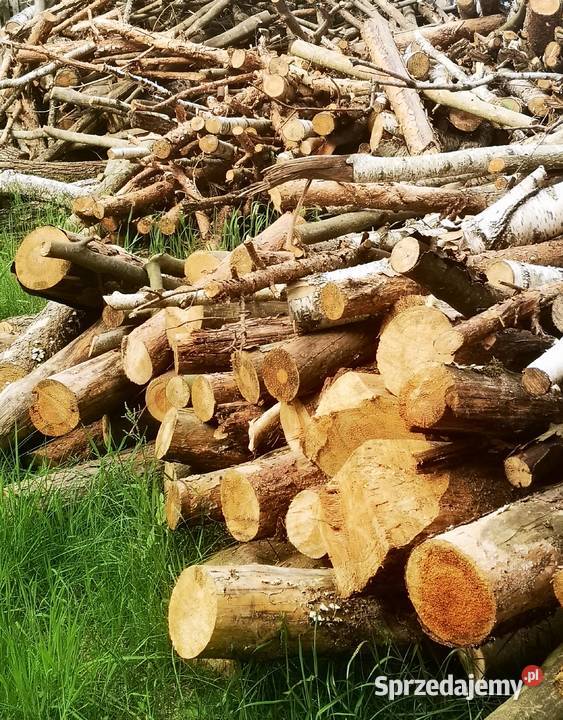 Drewno opałowe sosna na opał wałki Lisówko