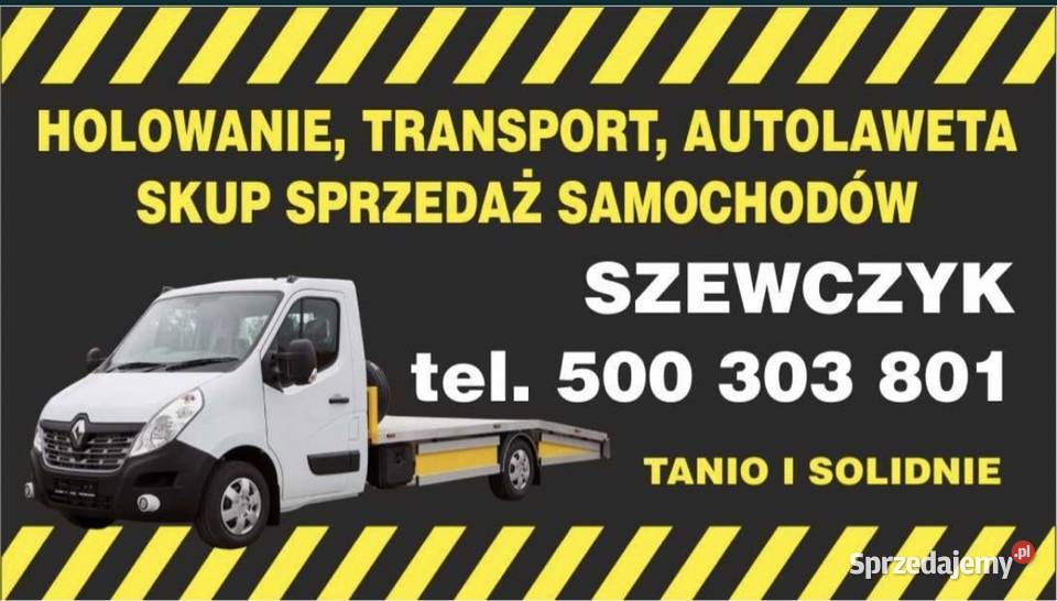 Transport laweta holowanie Czeladź