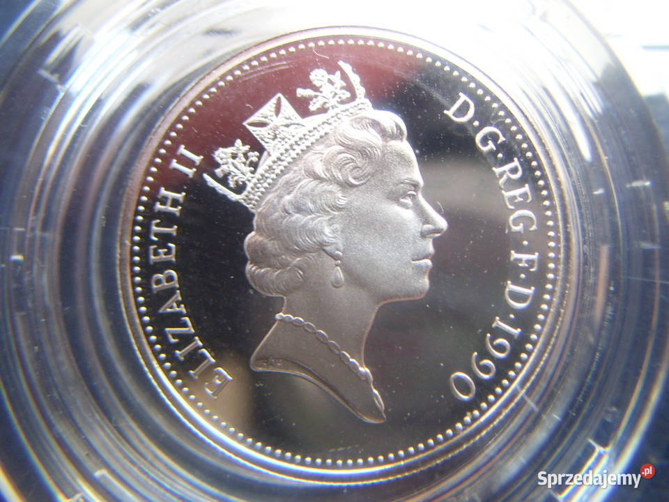 Stare monety 5 pens 1990 2monety Anglia stan Lesko sprzedam