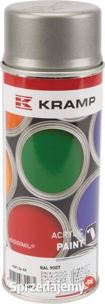Lakier do maszyn RAL 9007 srebrny ciemny 400 ml Kamionna
