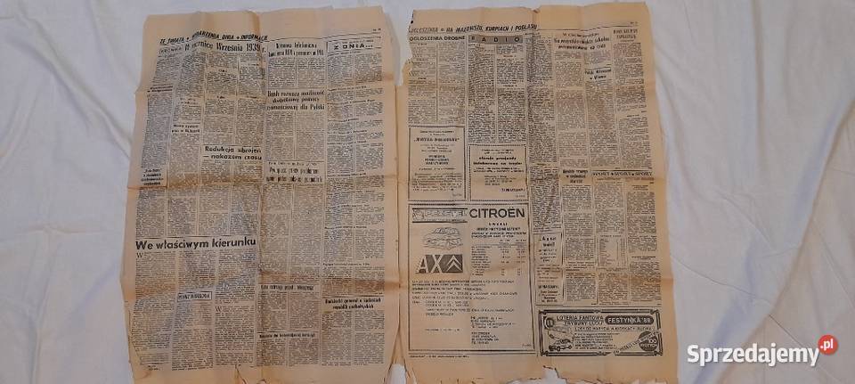 Gazeta z PRL Trybuna Ludu Warszawa