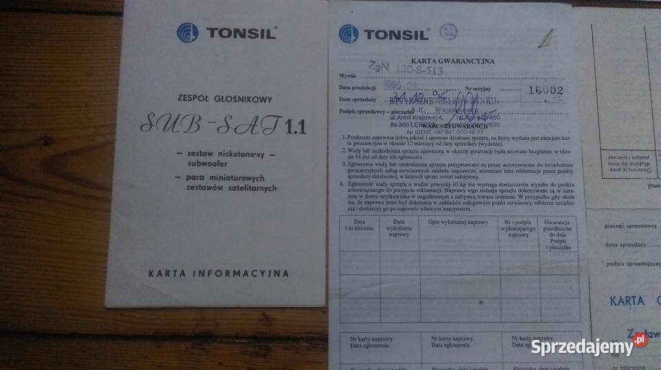 Unitra Radmor Tonsil itp Lębork
