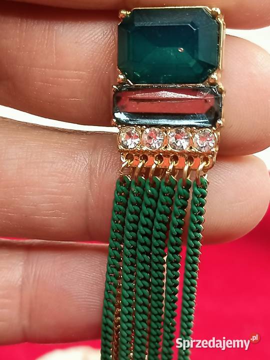 Kolczyki długie błyszczące wyraźny kolor Zamość