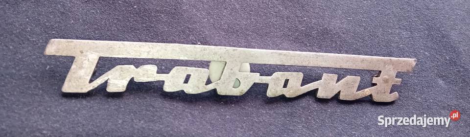Oryginalny aluminiowy emblemat samochodu Trabant Koźminek