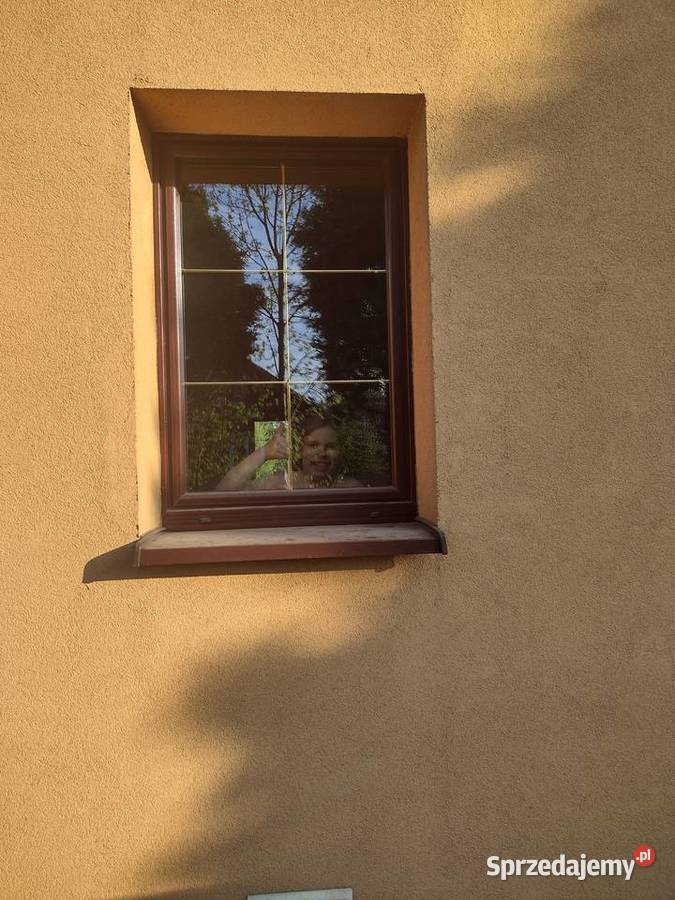 Okna używane w kolorze mahon PCV Kozienice