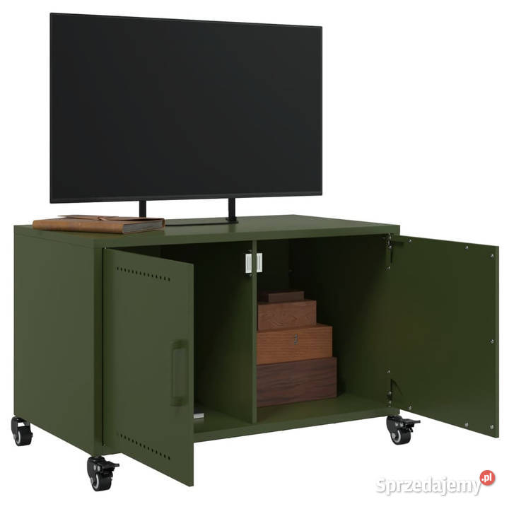 Szafka RTV oliwkowa 68x39x435 stal WM846642 Warszawa sprzedam
