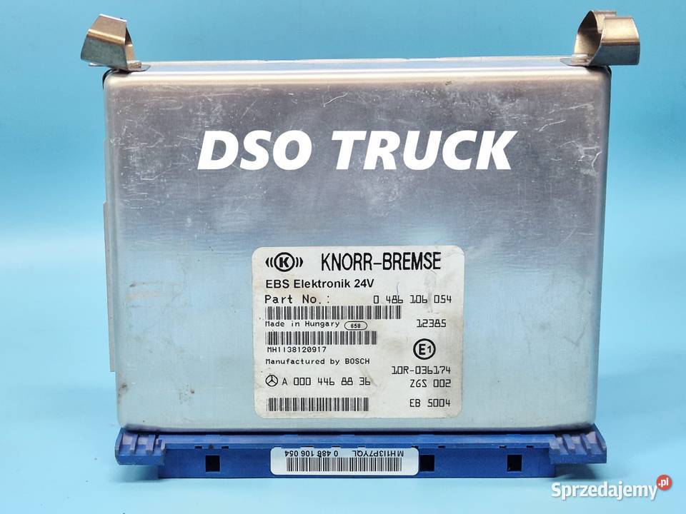 Sterownik Modul EBS A0004468836 KNORR 0486106054 ciężarowe Układ elektryczny, zapłon świętokrzyskie Zawichost
