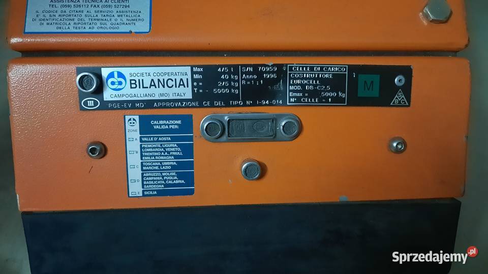 Waga hakowa Bilanciai PGEEV 5T 5000