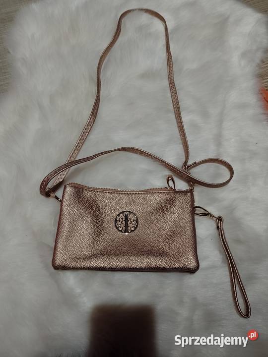 Złota torebka listonoszka saszetka z Londynu Torby i torebki Kraków