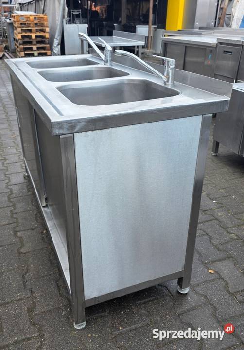 Zlew 3 Komorowy z Szafką Drzwi Suwane 1506085 wielkopolskie