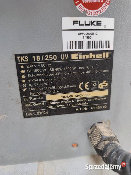 Piła Stołowa Einhell TKS 18250 UV Poddębice