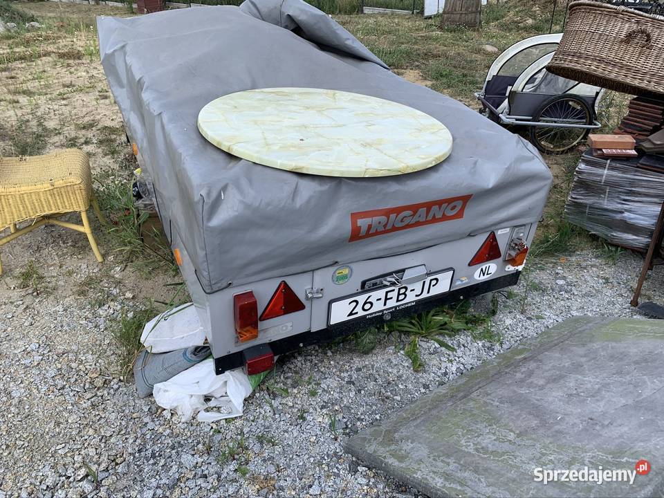 Przyczepka z namiotem dużym 45 osób triwago Milicz sprzedam