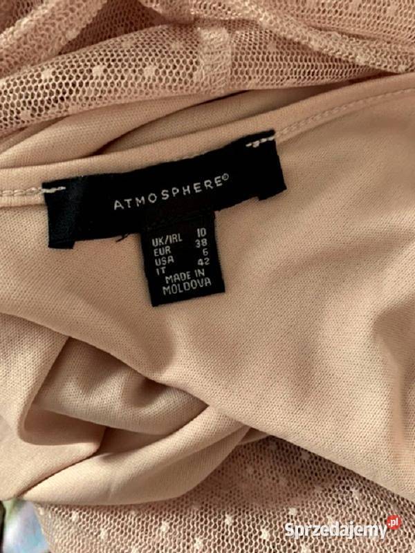 atmosphere sukienka elegancka siateczka haft zielony Choszczno