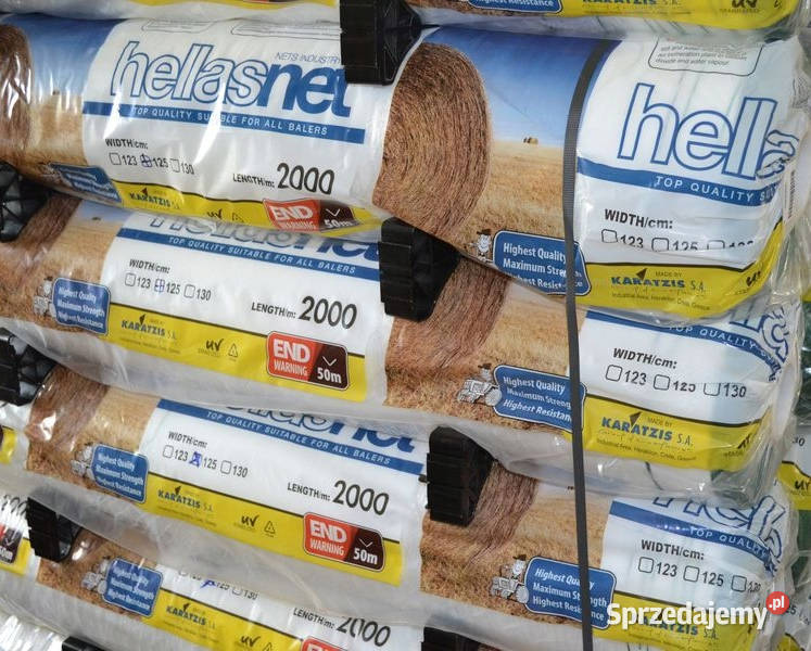 Siatka rolnicza Hellasnet 125x3000 do pras słomy sprzedam