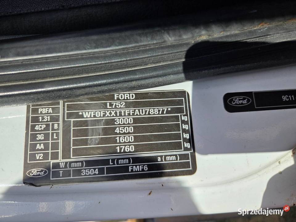 FORD TRANSIT ZS188LX FT 300 22 TDCi 2010 Szczecin sprzedam